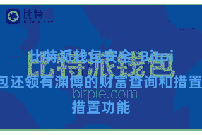 比特派钱包安全  Bitpie钱包还领有渊博的财富查询和措置功能