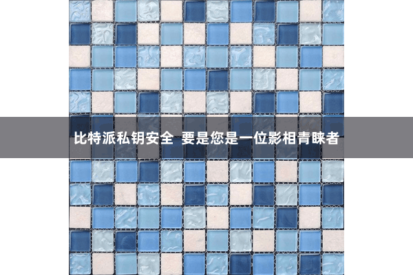 比特派私钥安全  要是您是一位影相青睐者