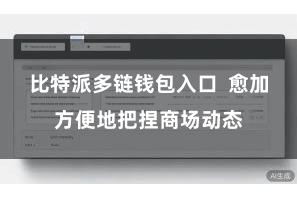 比特派多链钱包入口  愈加方便地把捏商场动态