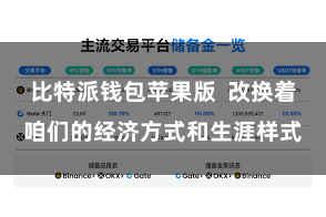 比特派钱包苹果版  改换着咱们的经济方式和生涯样式